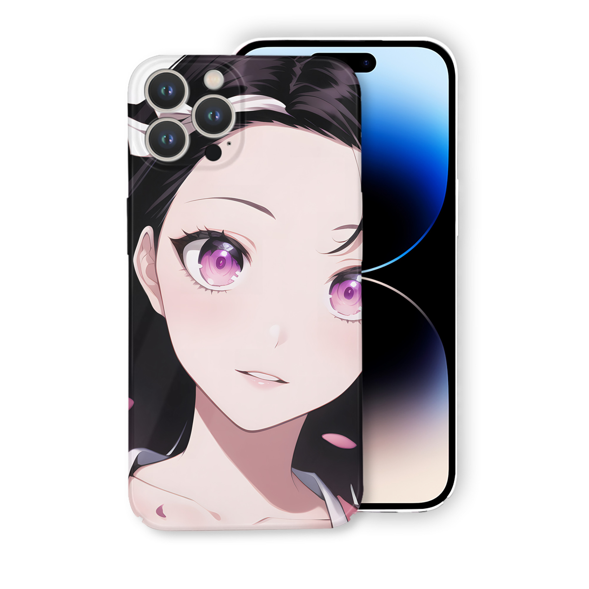 （画像用） 鬼滅の刃（きめつのやいば）竈門 禰󠄀豆子／かまど ねずこ Kamado Nezuko 【iPhone 14シリーズ対応】ハードケース